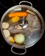 Meat in pot